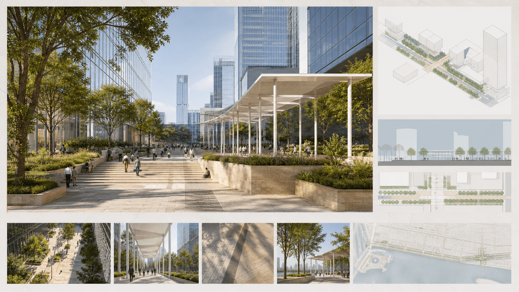 Final architectural presentation board